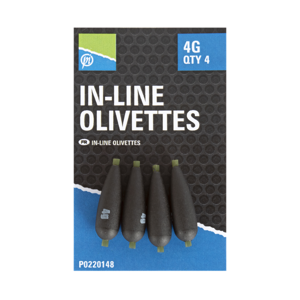 Preston innovations olůvka inline olivettes 4 ks - 0,6 g