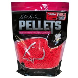 Pelety LK Baits Fluoro Pellets Wild Strawberry 1kg Průměr 4mm