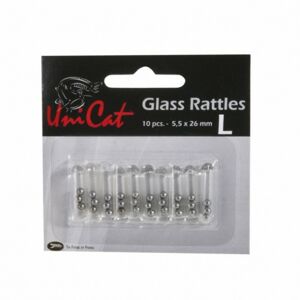 Chrastítka Uni Cat Glass Rattles 10ks 5,5x26mm
