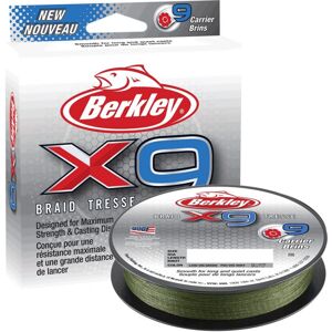 Berkley splétaná šňůra x9 low vis green 150 m-průměr 0,14 mm / nosnost 14,2 kg
